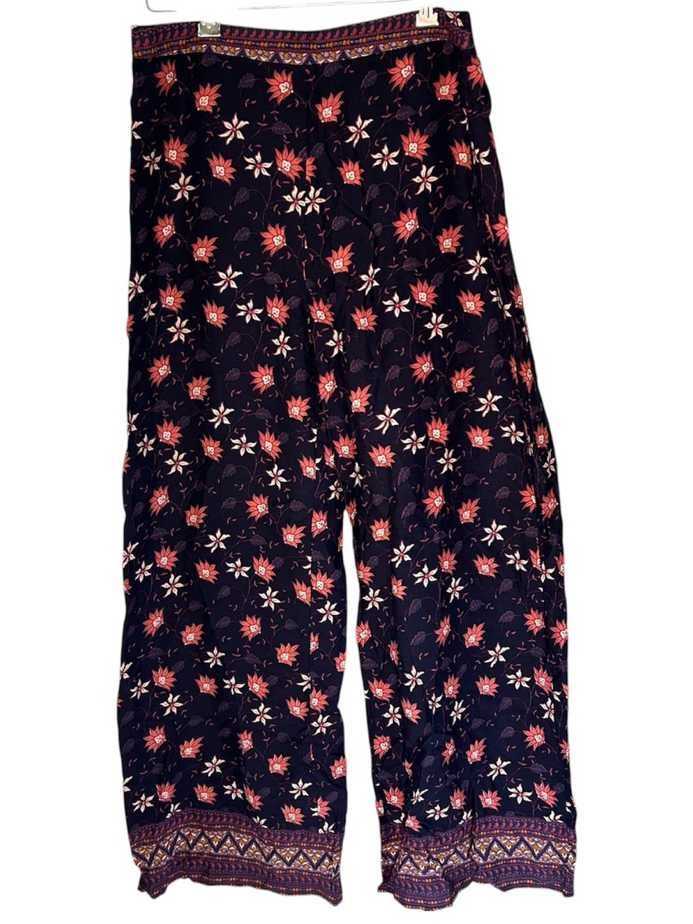 Verty Bohemian-style wide-leg palazzo pants Large